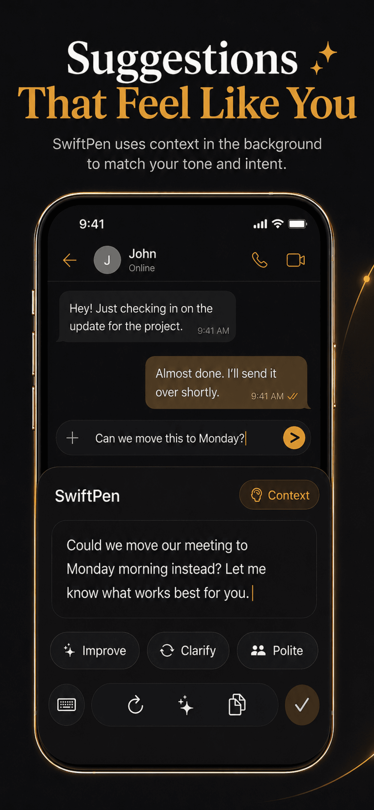 Suggestions that feel like you screenshot